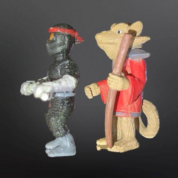 2014 Splinter & Foot Solider Teenage Mutant Ninja Turtles Mini Figures 2” B14 - Picture 2 of 4